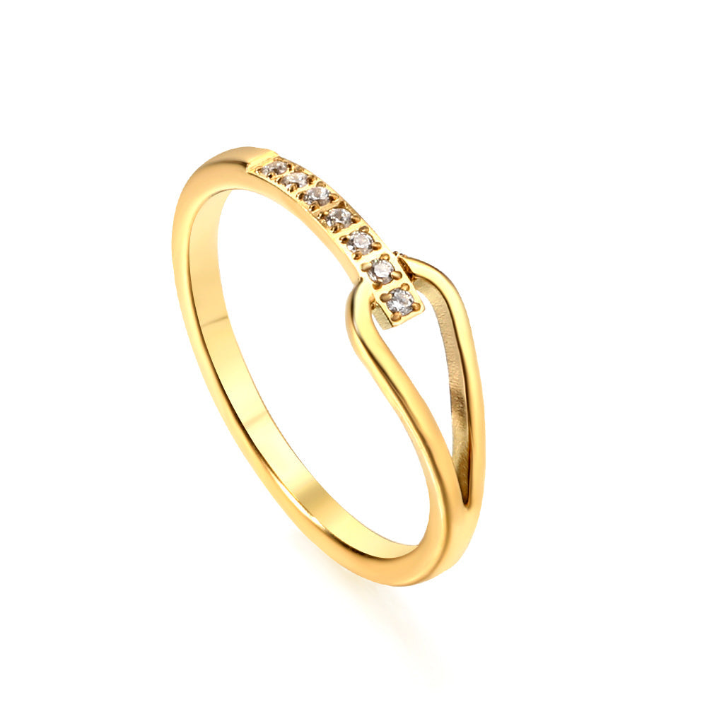 Anillo Water Drop Diamond con fusión en Oro 18K