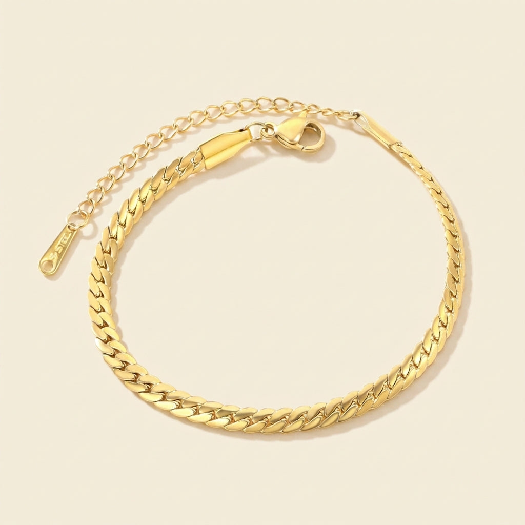 Pulsera Braided Two Strands con fusión en Oro 18K