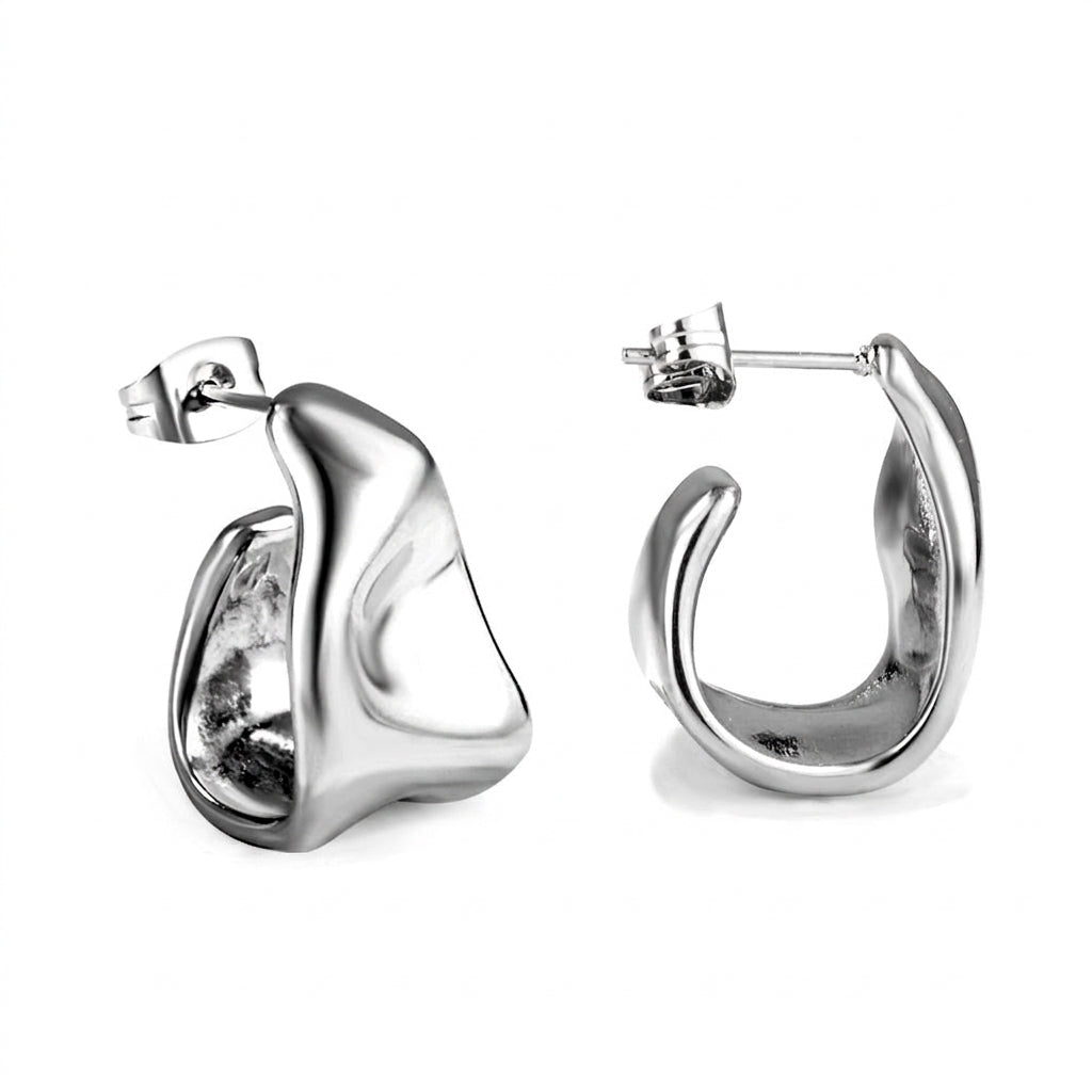 Pendientes Stud Fashion Icon con fusión en Oro 18K