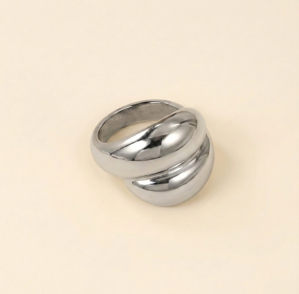 Anillo Dune Gold con fusión en Oro 18K