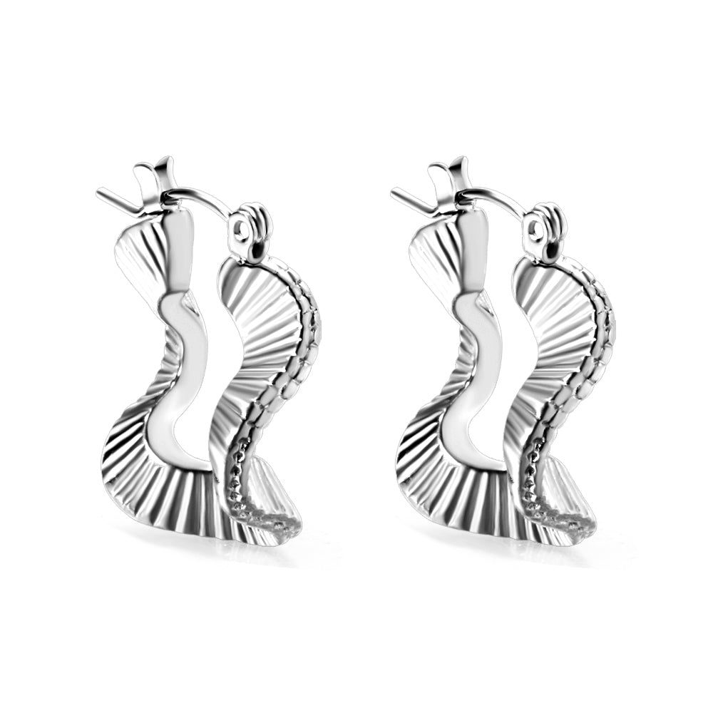 Pendientes Wave Buckle