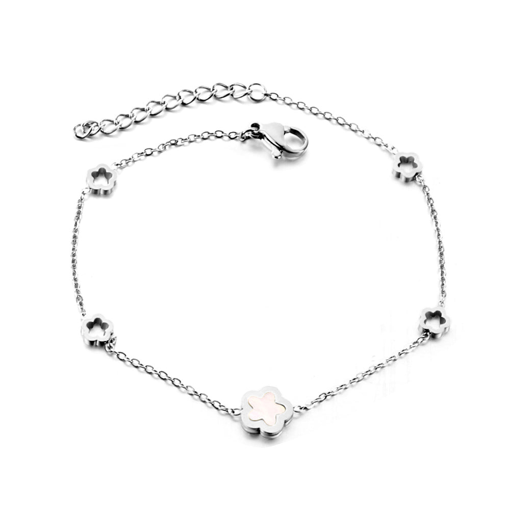 Pulsera Peach Blossom con fusión en Oro 18K