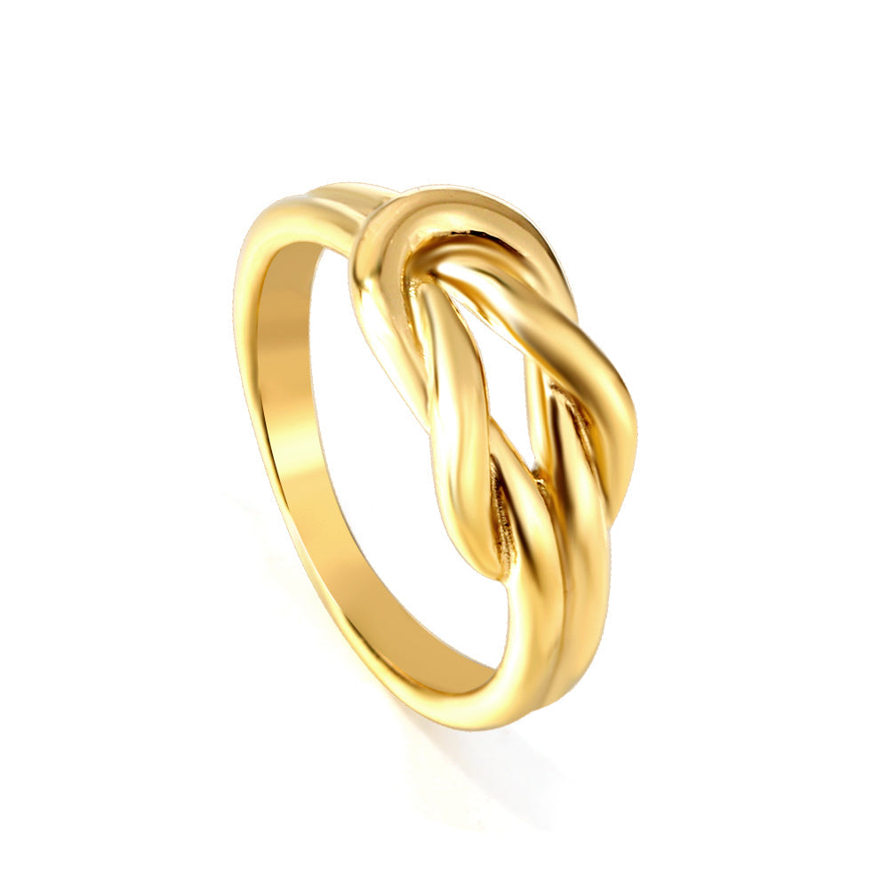 Anillo Knot con fusión en Oro 18K