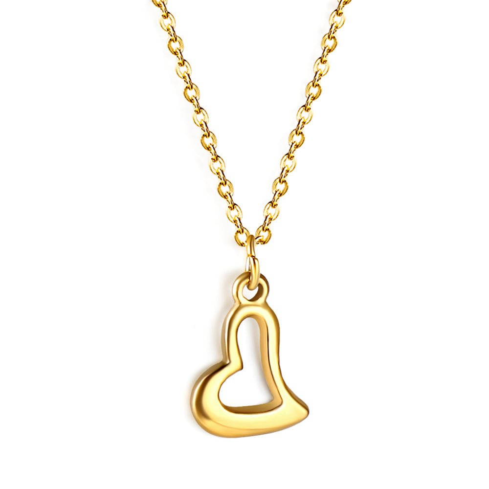 Collar Crooked Heart Soul con fusión en Oro 18K
