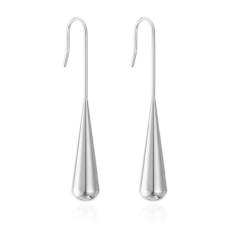 Pendientes Gota Lúa con fusión en Oro 18K