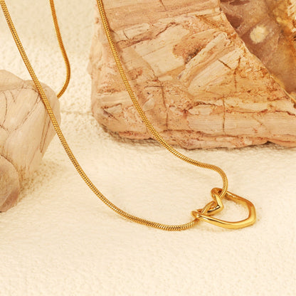 Collar Amore Flow con fusión en Oro 18K