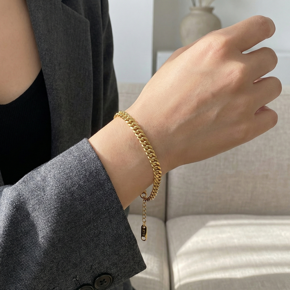 Pulsera Siena Gold con fusión en Oro 18K