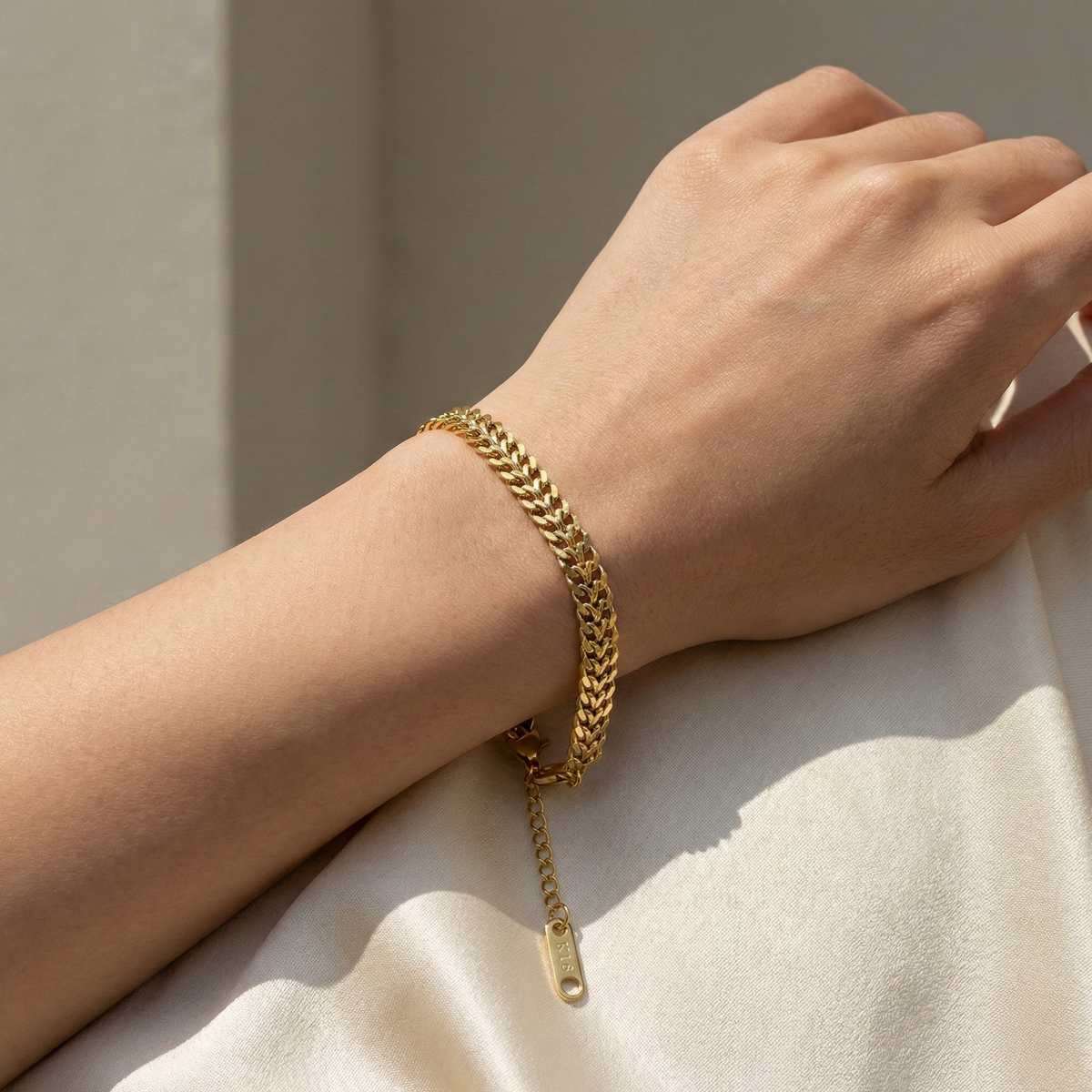 Pulsera Siena Gold con fusión en Oro 18K