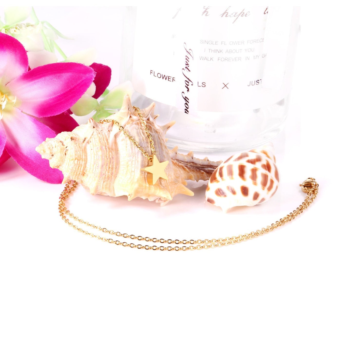 Collar Stella Glossy con fusión en Oro 18K