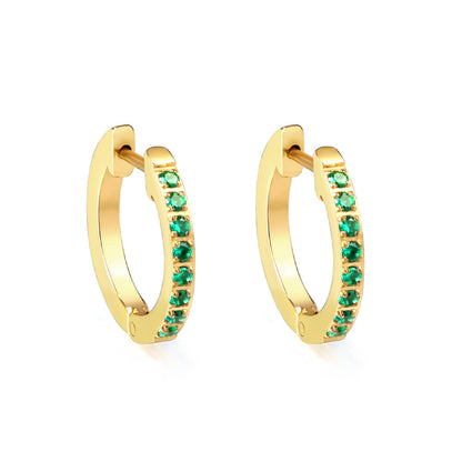 Pendientes Round Diamond Shine con fusión en Oro 18K