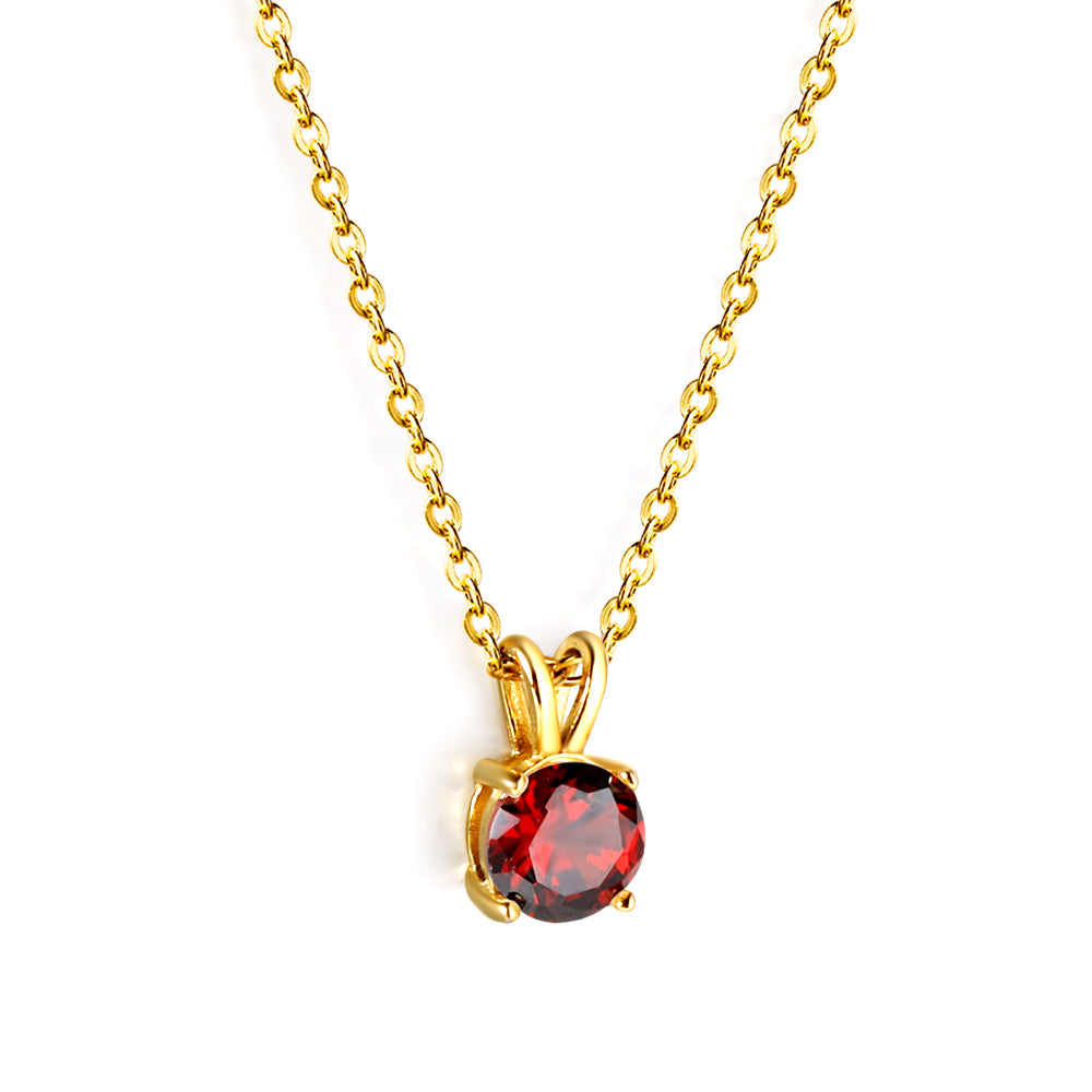 Collar Piedra Eterna con fusión en Oro 18K