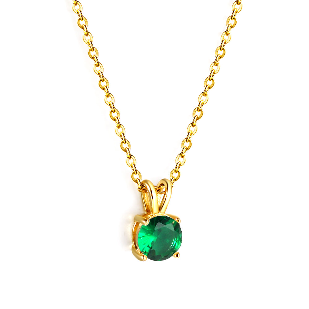 Collar Piedra Eterna con fusión en Oro 18K