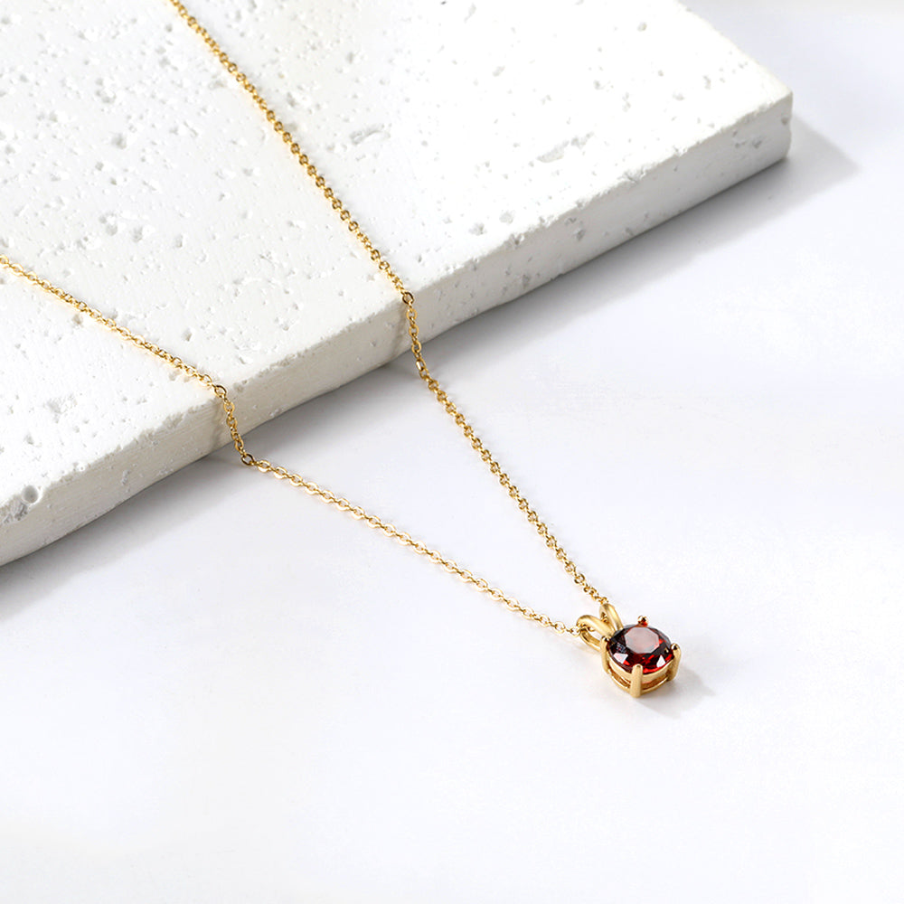 Collar Piedra Eterna con fusión en Oro 18K