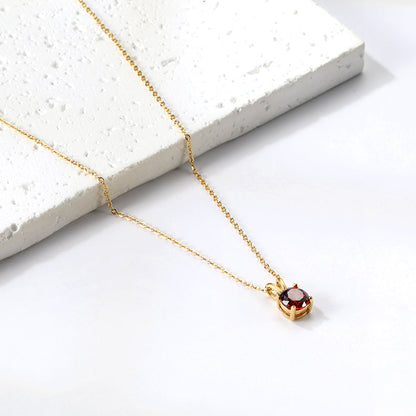 Collar Piedra Eterna con fusión en Oro 18K