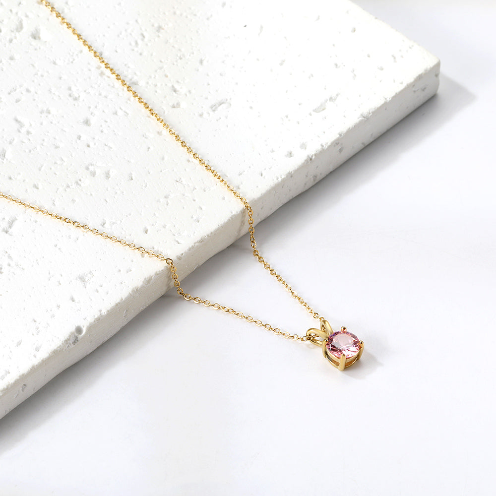 Collar Piedra Eterna con fusión en Oro 18K
