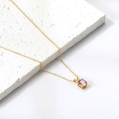Collar Piedra Eterna con fusión en Oro 18K