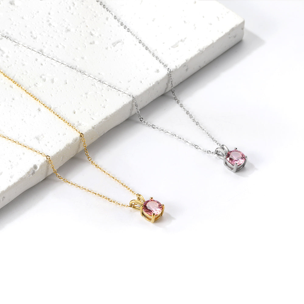 Collar Piedra Eterna con fusión en Oro 18K