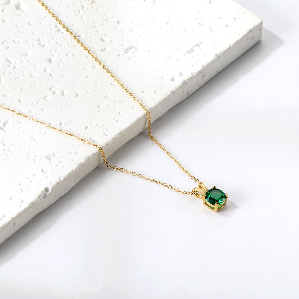 Collar Piedra Eterna con fusión en Oro 18K