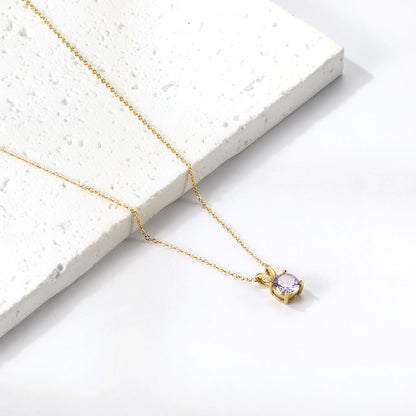 Collar Piedra Eterna con fusión en Oro 18K
