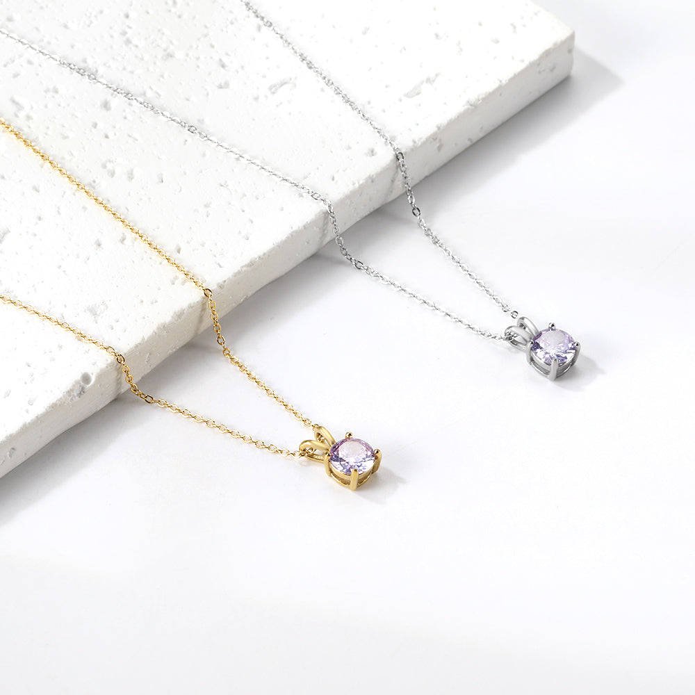 Collar Piedra Eterna con fusión en Oro 18K