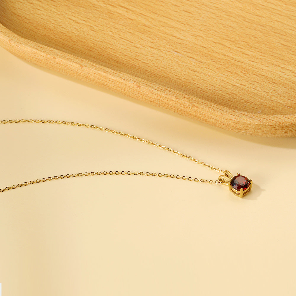 Collar Piedra Eterna con fusión en Oro 18K