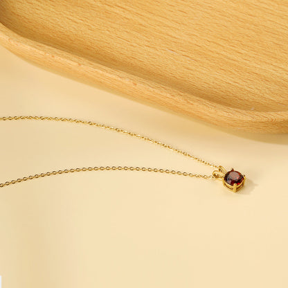 Collar Piedra Eterna con fusión en Oro 18K