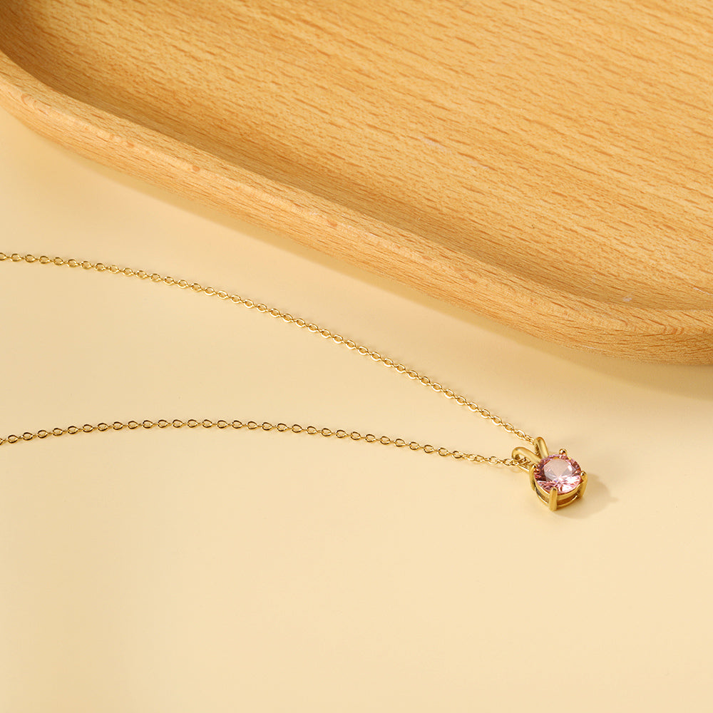 Collar Piedra Eterna con fusión en Oro 18K