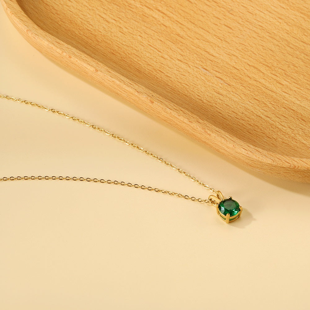 Collar Piedra Eterna con fusión en Oro 18K