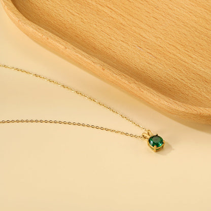 Collar Piedra Eterna con fusión en Oro 18K
