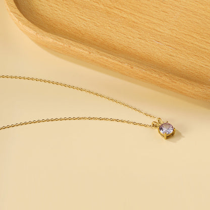 Collar Piedra Eterna con fusión en Oro 18K