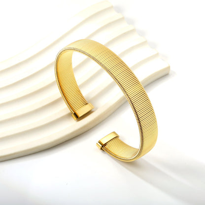 Brazalete Hard Golden con fusión en Oro 18K