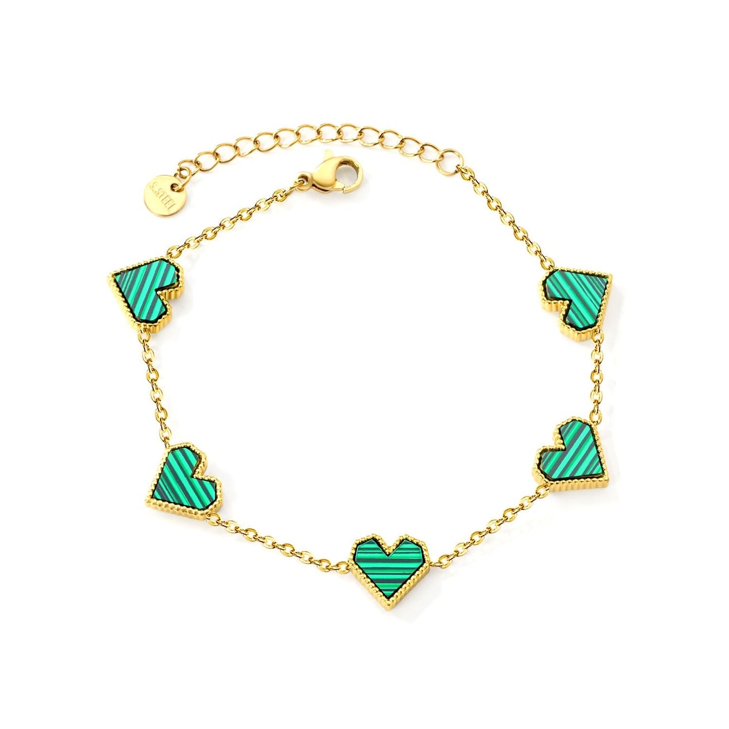 Brazalete Heart Mix & Color con fusión en Oro 18K