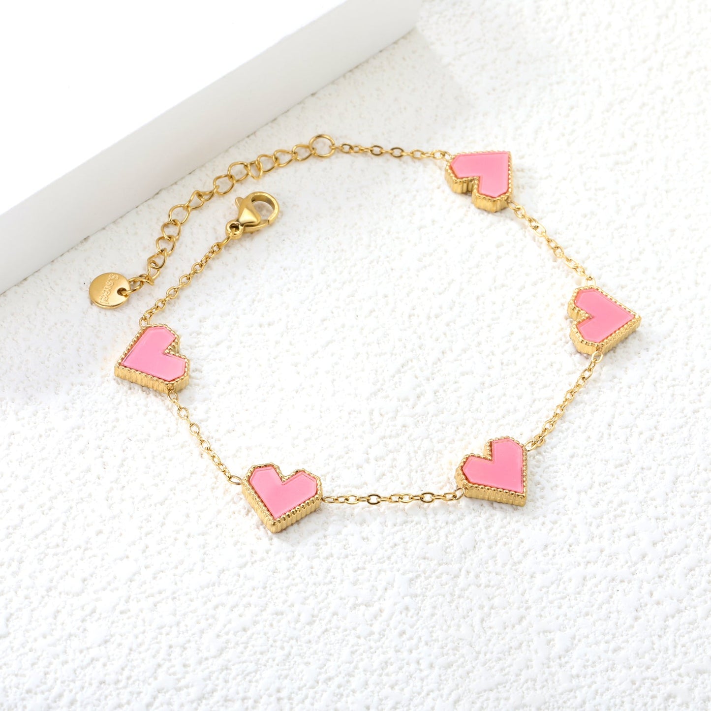 Brazalete Heart Mix & Color con fusión en Oro 18K