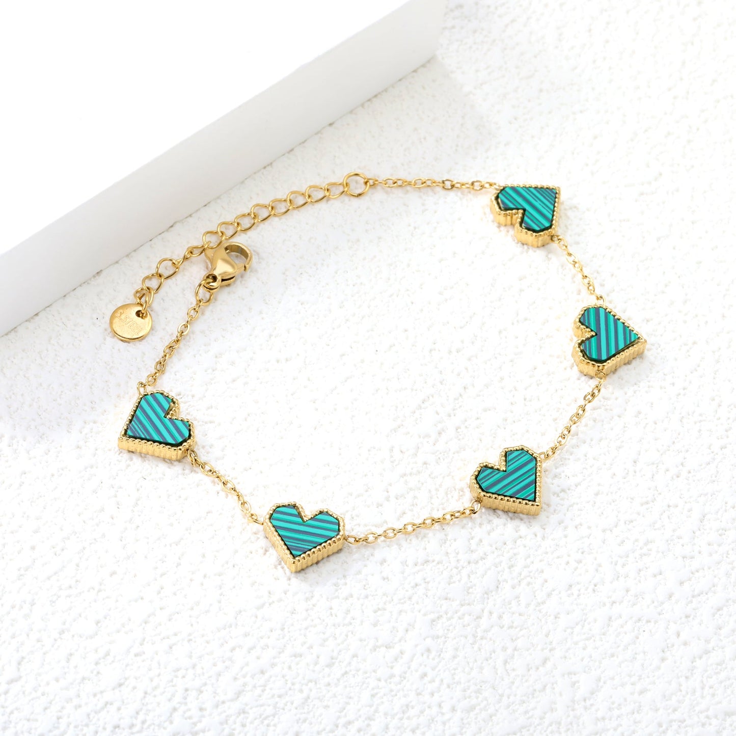 Brazalete Heart Mix & Color con fusión en Oro 18K