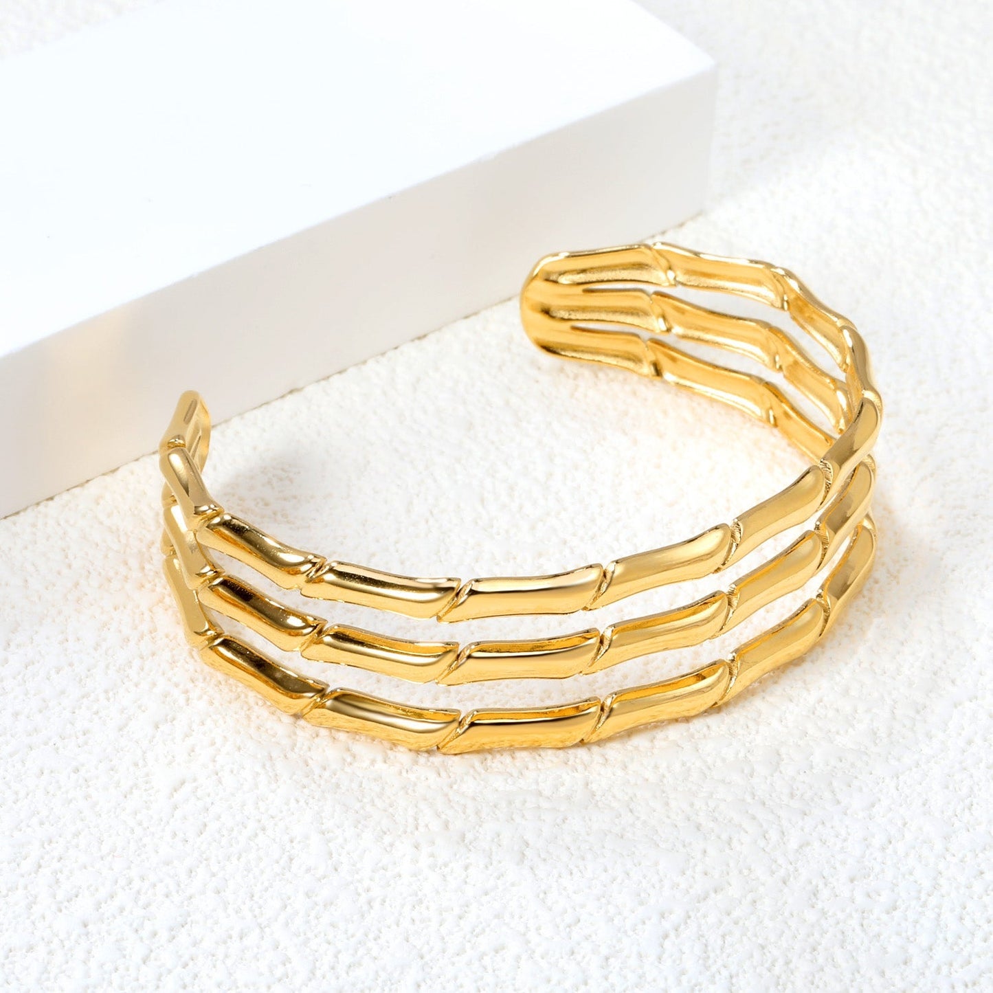 Brazalete Wide Open Gold