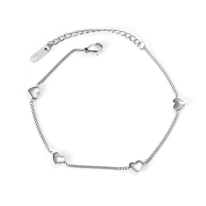 Pulsera Peach Heart con fusión en Oro 18K