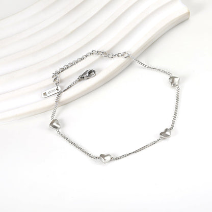 Pulsera Peach Heart con fusión en Oro 18K