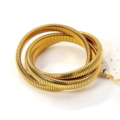 Brazalete Eternal Aura con fusión en Oro 18K