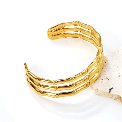 Brazalete Wide Open Gold
