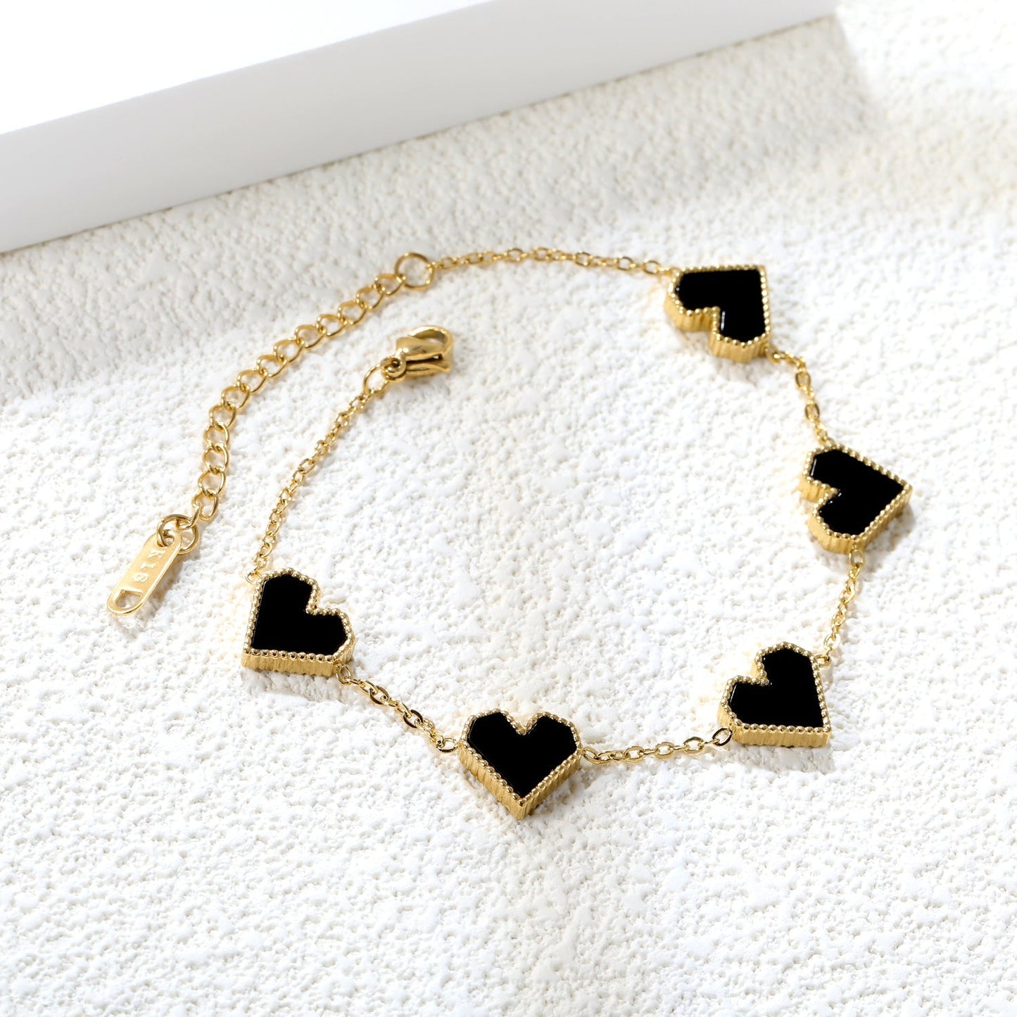 Brazalete Heart Mix & Color con fusión en Oro 18K