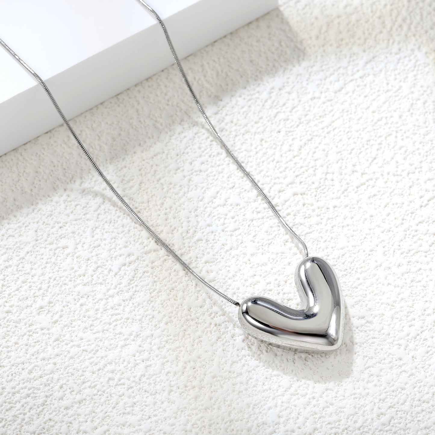 Collar Heart Pendant XL con fusión en Oro 18K