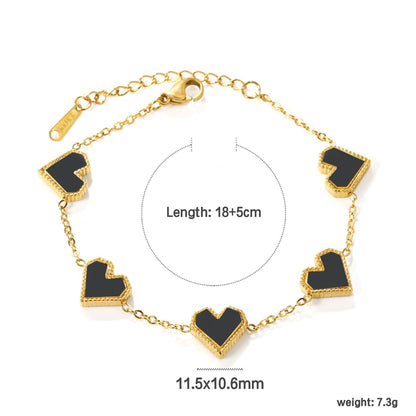 Brazalete Heart Mix & Color con fusión en Oro 18K