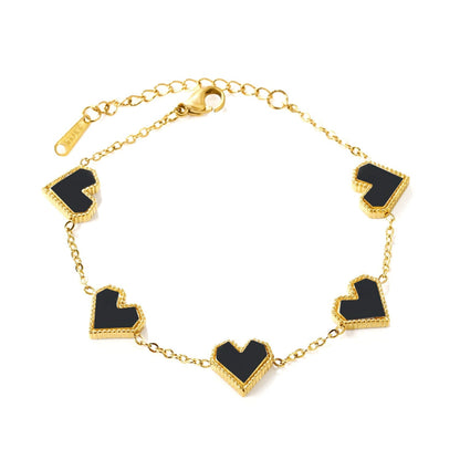Brazalete Heart Mix & Color con fusión en Oro 18K