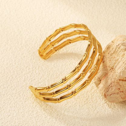 Brazalete Wide Open Gold