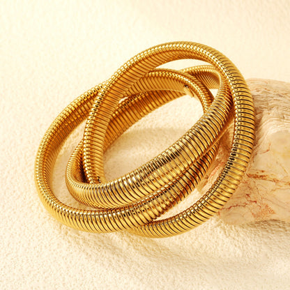 Brazalete Eternal Aura con fusión en Oro 18K