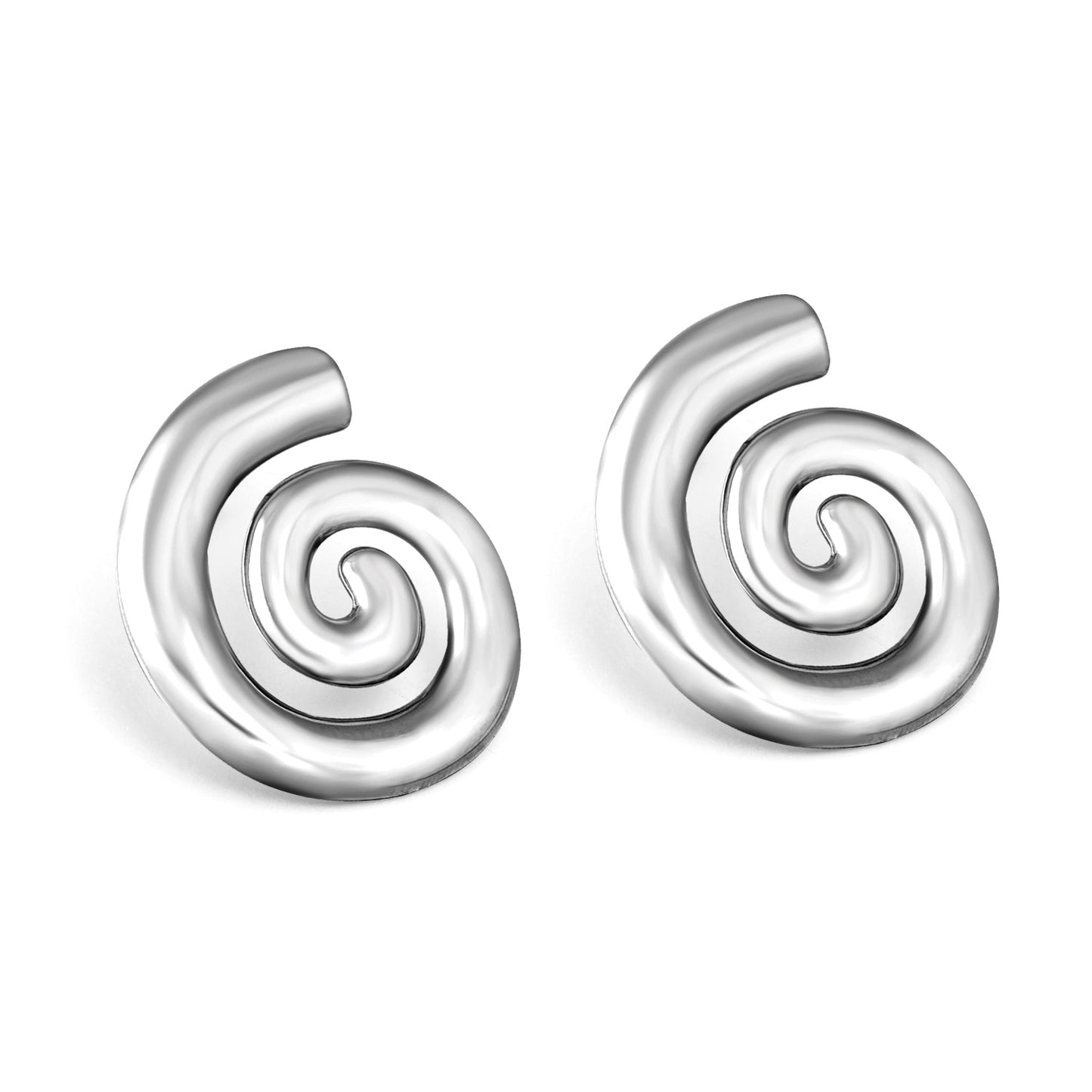 Pendientes Spiral Infinity con fusión en Oro 18K