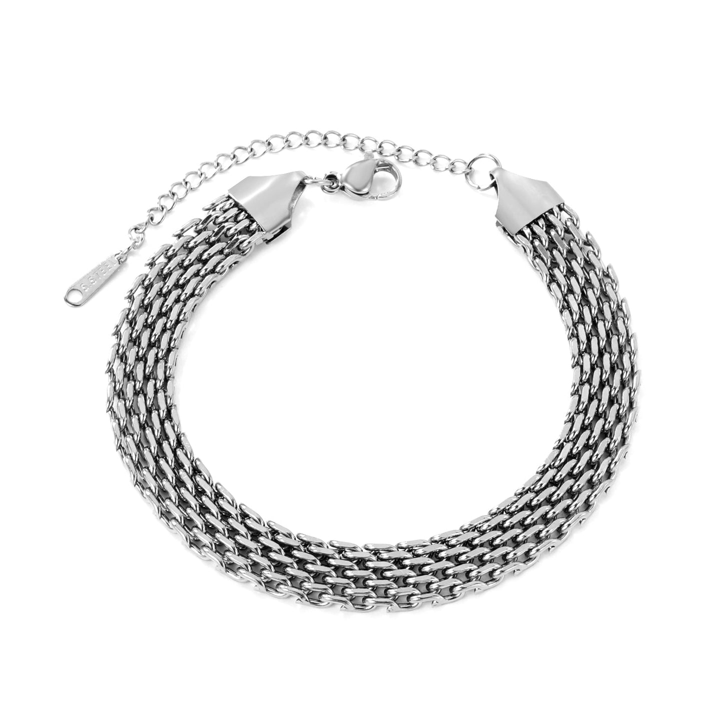 Brazalete Woven Mesh con fusión en Oro 18K