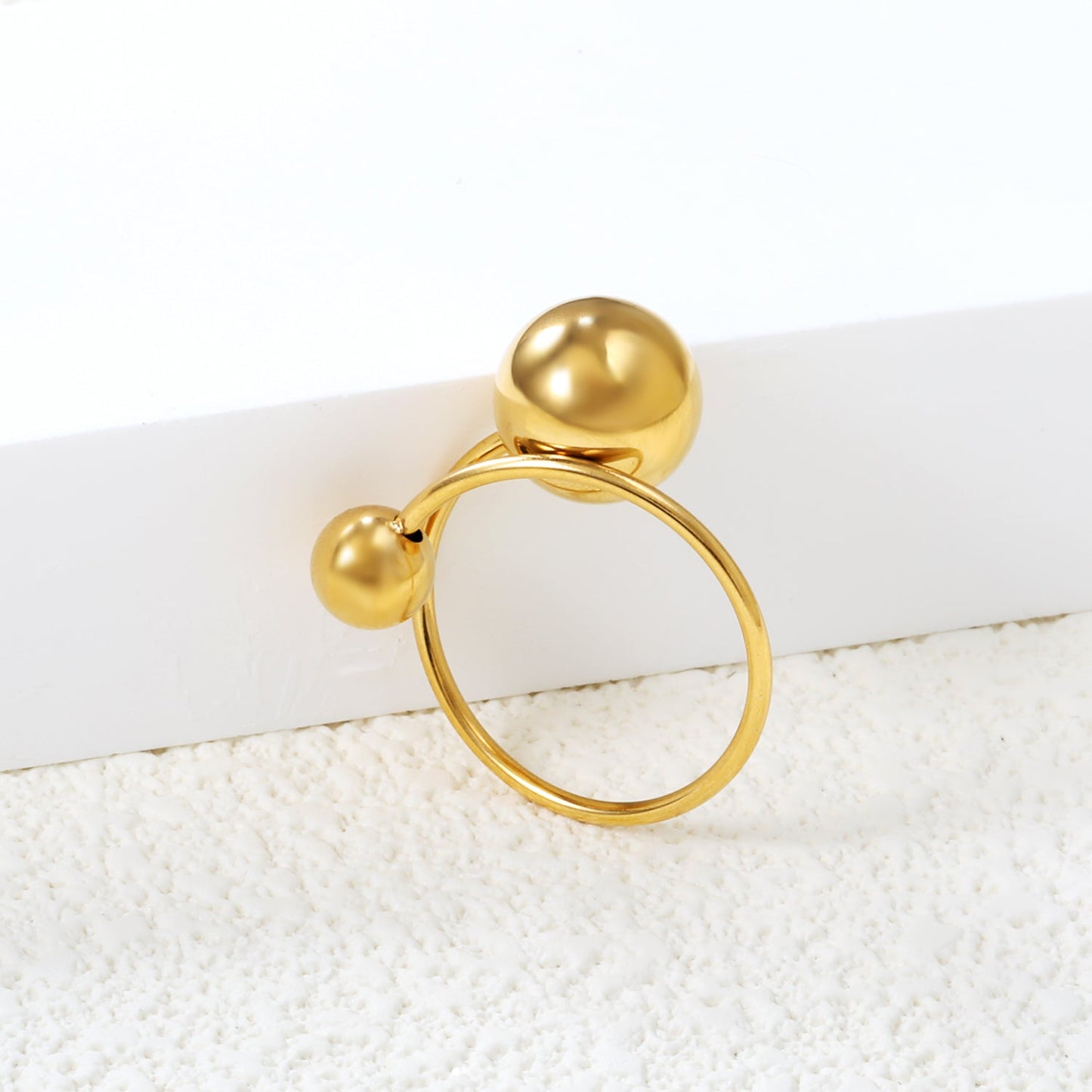 Anillo Orb Open Design con fusión en Oro 18K