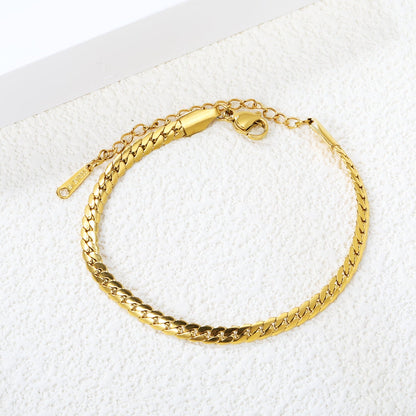 Pulsera Braided Two Strands con fusión en Oro 18K