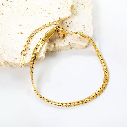 Pulsera Braided Two Strands con fusión en Oro 18K